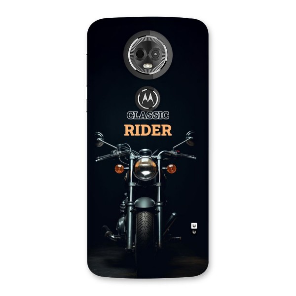 Classic RIder Back Case for Moto E5 Plus