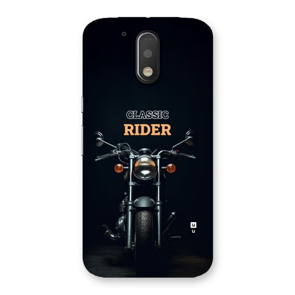 Classic RIder Back Case for Moto G4