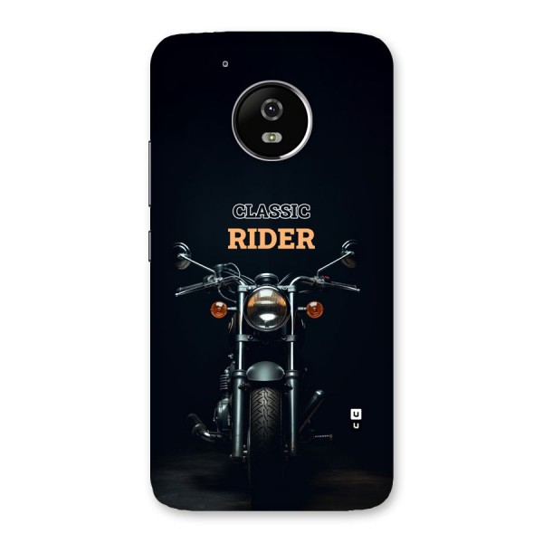 Classic RIder Back Case for Moto G5