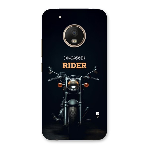 Classic RIder Back Case for Moto G5 Plus