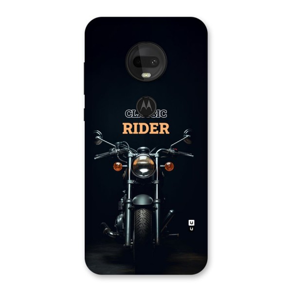 Classic RIder Back Case for Moto G7