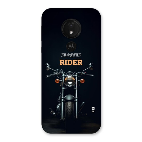 Classic RIder Back Case for Moto G7 Power