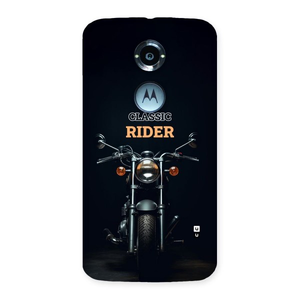 Classic RIder Back Case for Moto X2