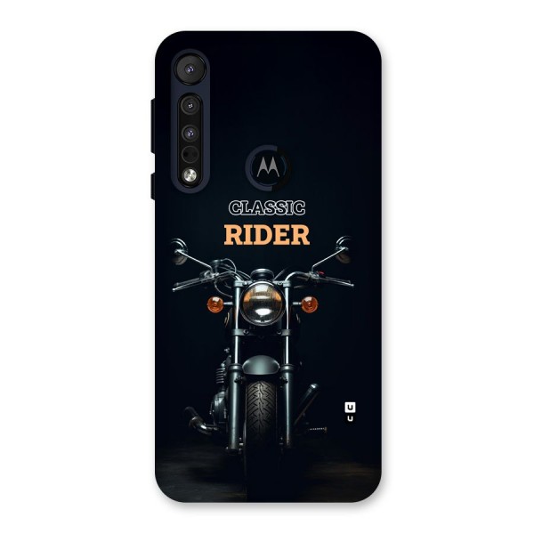 Classic RIder Back Case for Motorola One Macro