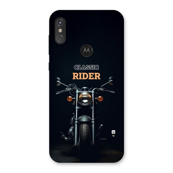 Classic RIder Back Case for Motorola One Power