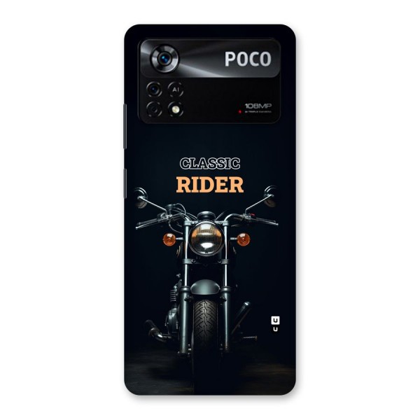 Classic RIder Back Case for Poco X4 Pro 5G