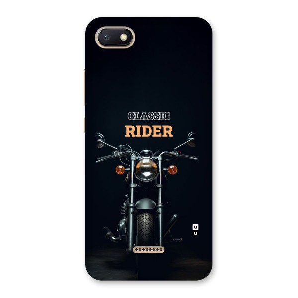 Classic RIder Back Case for Redmi 6A