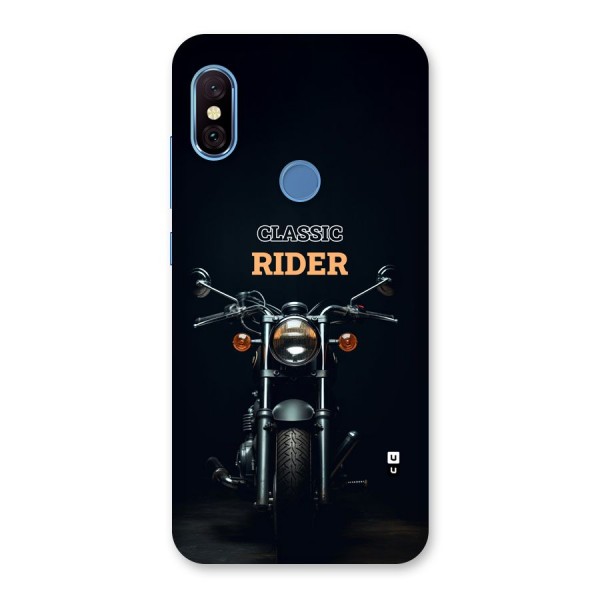 Classic RIder Back Case for Redmi Note 6 Pro