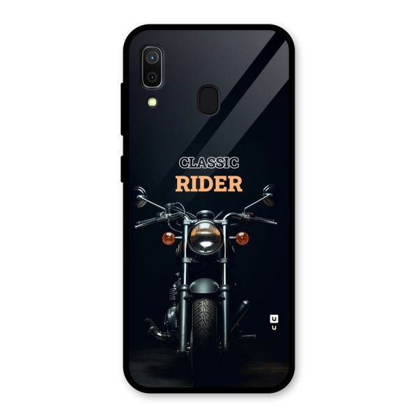 Classic RIder Glass Back Case for Galaxy A30