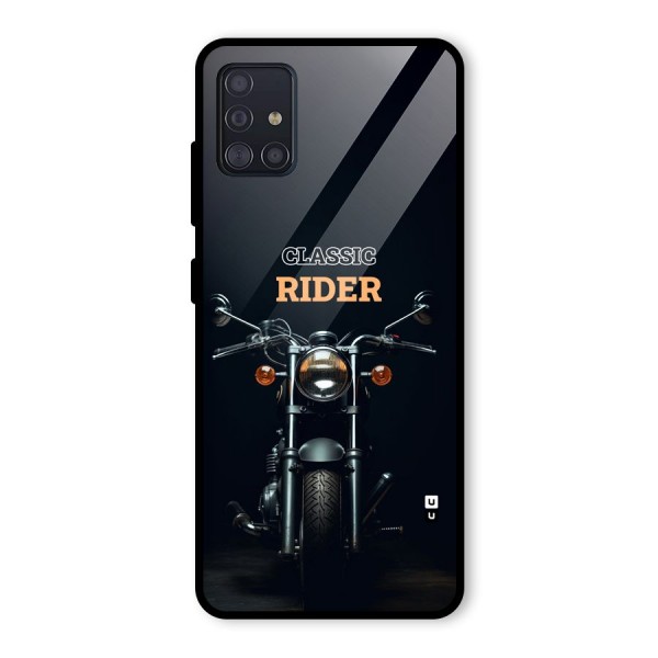 Classic RIder Glass Back Case for Galaxy A51