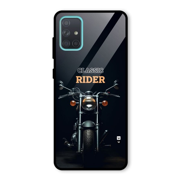 Classic RIder Glass Back Case for Galaxy A71