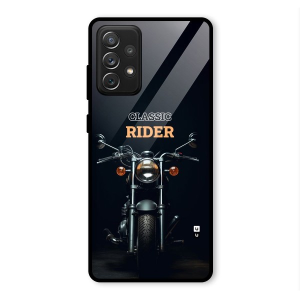 Classic RIder Glass Back Case for Galaxy A72