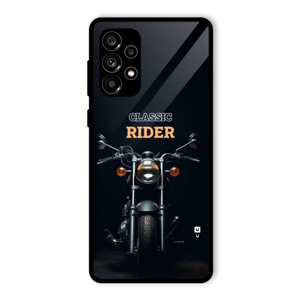 Classic RIder Glass Back Case for Galaxy A73 5G