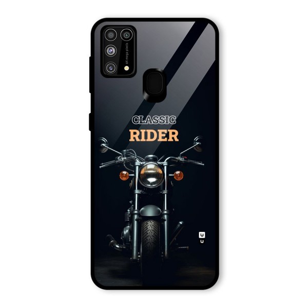 Classic RIder Glass Back Case for Galaxy F41