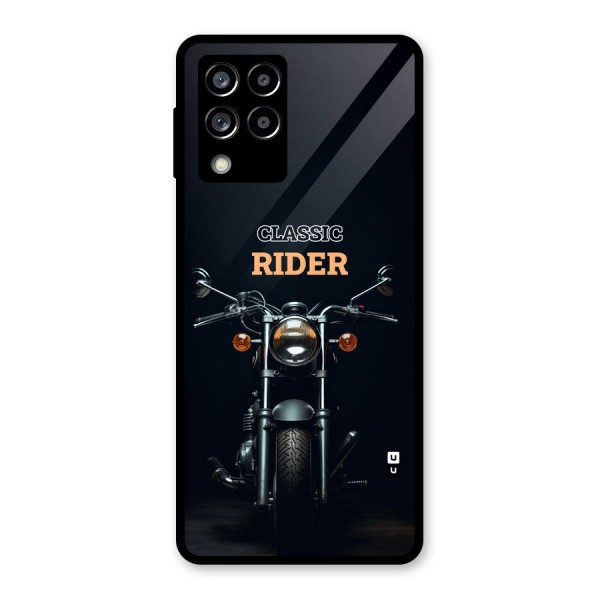 Classic RIder Glass Back Case for Galaxy M53 5G