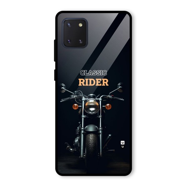 Classic RIder Glass Back Case for Galaxy Note 10 Lite