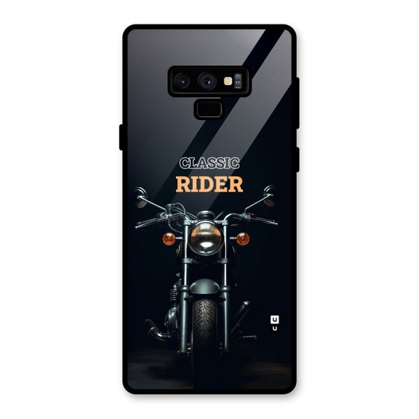 Classic RIder Glass Back Case for Galaxy Note 9