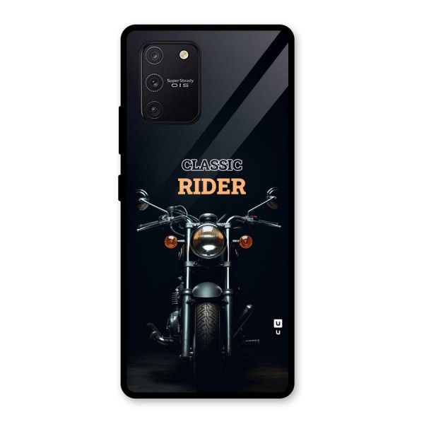Classic RIder Glass Back Case for Galaxy S10 Lite