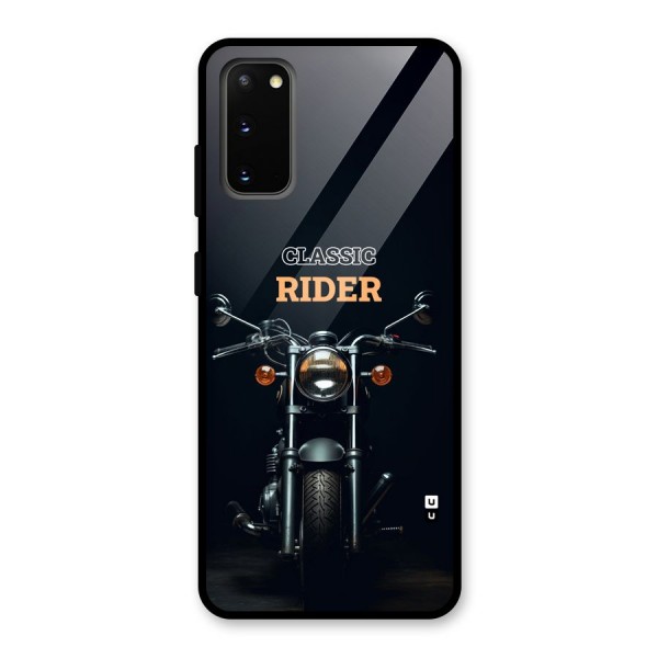 Classic RIder Glass Back Case for Galaxy S20