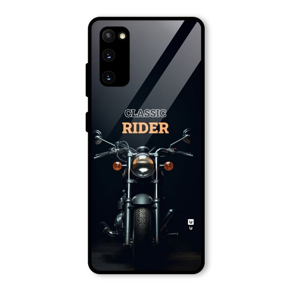 Classic RIder Glass Back Case for Galaxy S20 FE 5G