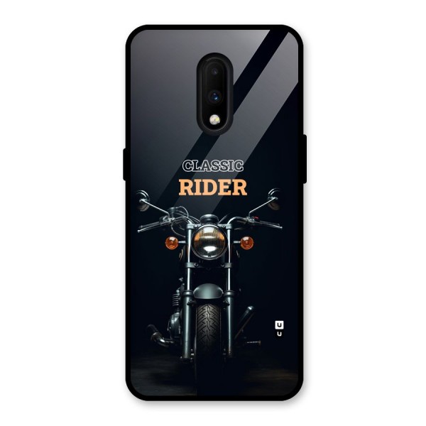 Classic RIder Glass Back Case for OnePlus 7