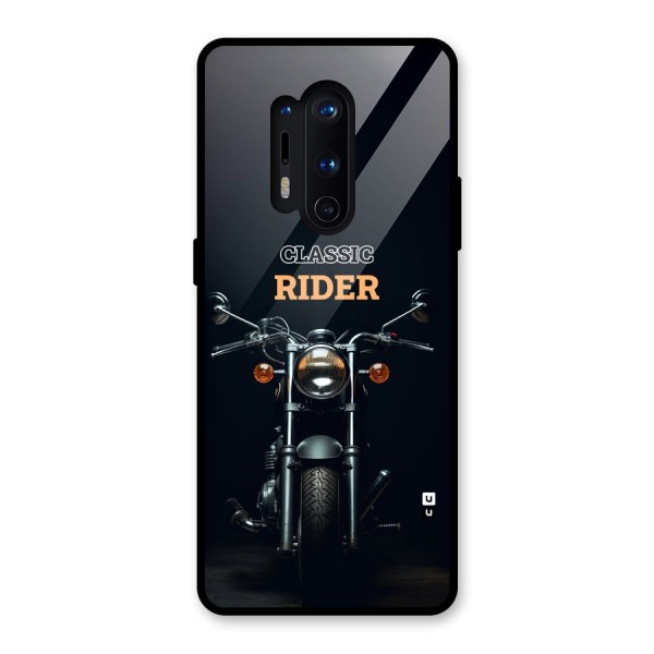 Classic RIder Glass Back Case for OnePlus 8 Pro
