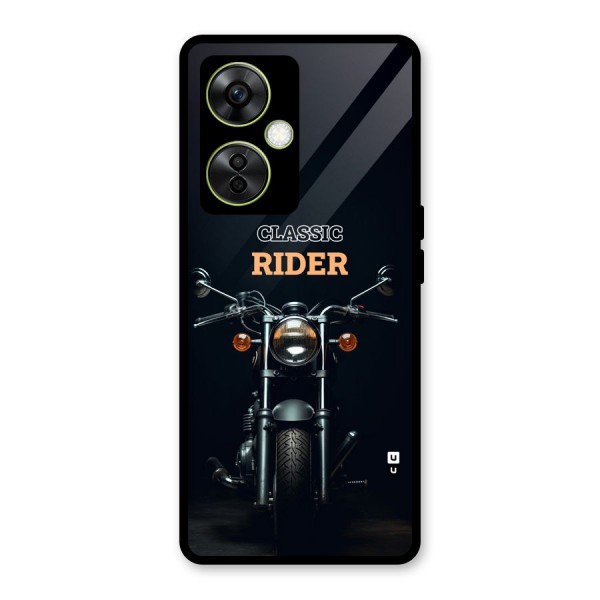Classic RIder Glass Back Case for OnePlus Nord CE 3 Lite