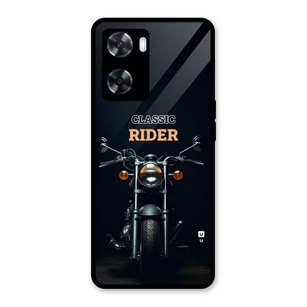 Classic RIder Glass Back Case for Oppo A77
