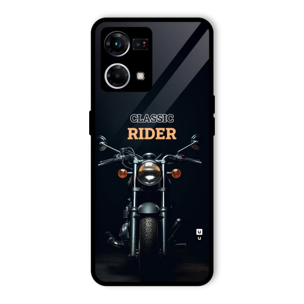 Classic RIder Glass Back Case for Oppo F21 Pro 5G
