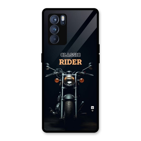 Classic RIder Glass Back Case for Oppo Reno6 Pro 5G