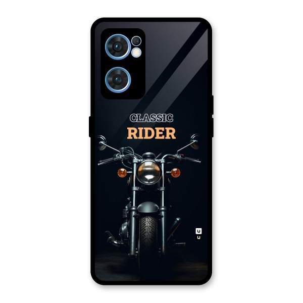 Classic RIder Glass Back Case for Oppo Reno7 5G