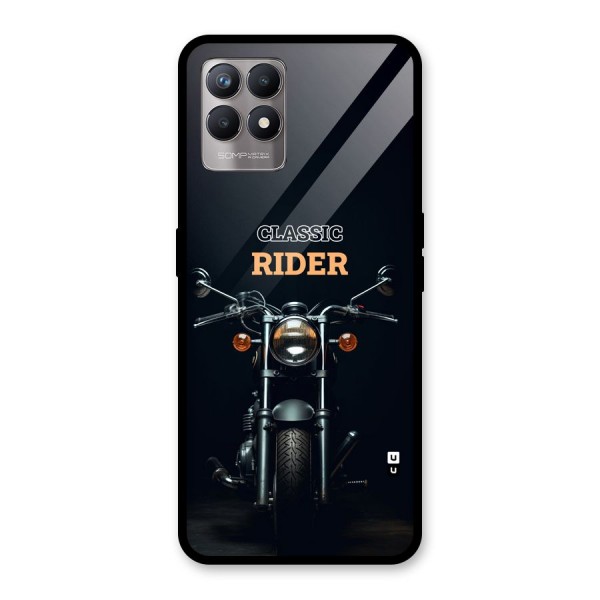 Classic RIder Glass Back Case for Realme 8i