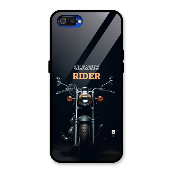 Classic RIder Glass Back Case for Realme C2