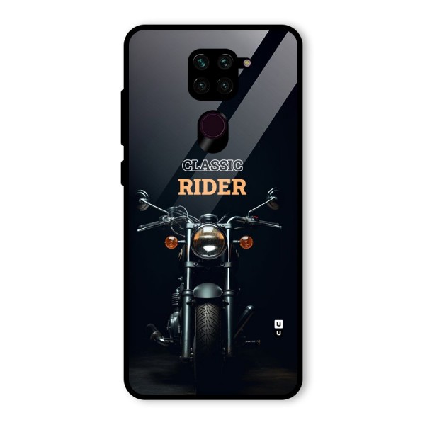 Classic RIder Glass Back Case for Redmi Note 9