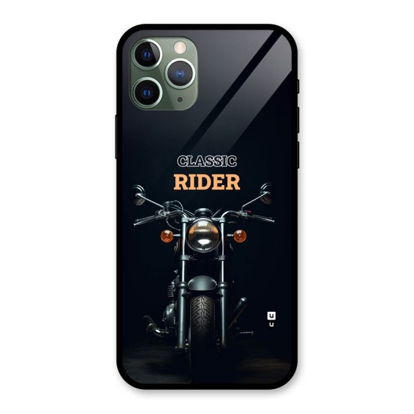 Classic RIder Glass Back Case for iPhone 11 Pro