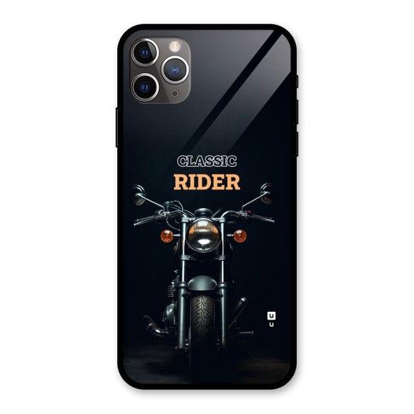 Classic RIder Glass Back Case for iPhone 11 Pro Max