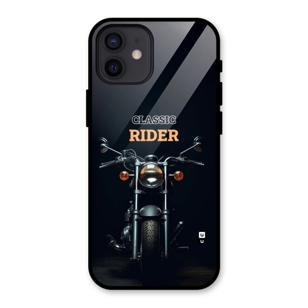 Classic RIder Glass Back Case for iPhone 12
