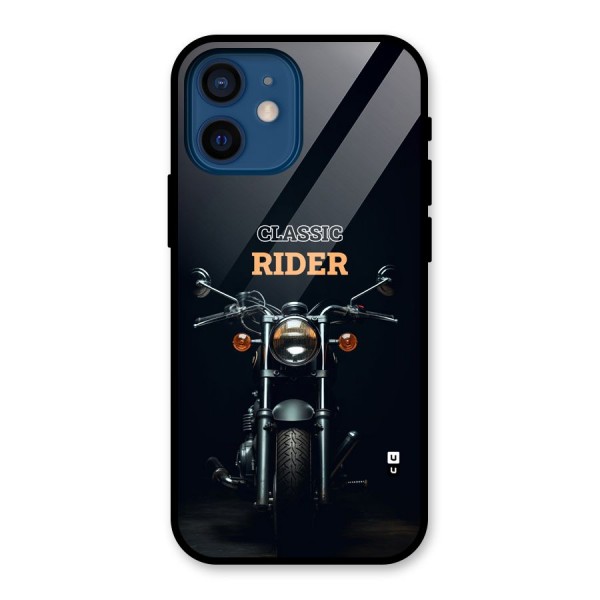 Classic RIder Glass Back Case for iPhone 12 Mini