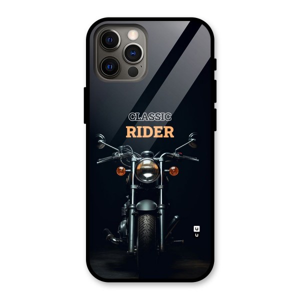 Classic RIder Glass Back Case for iPhone 12 Pro