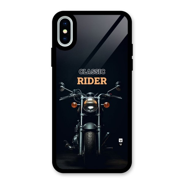 Classic RIder Glass Back Case for iPhone XS