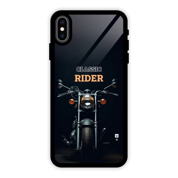 Classic RIder Glass Back Case for iPhone XS Max