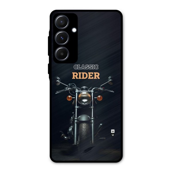 Classic RIder Metal Back Case for Galaxy A55
