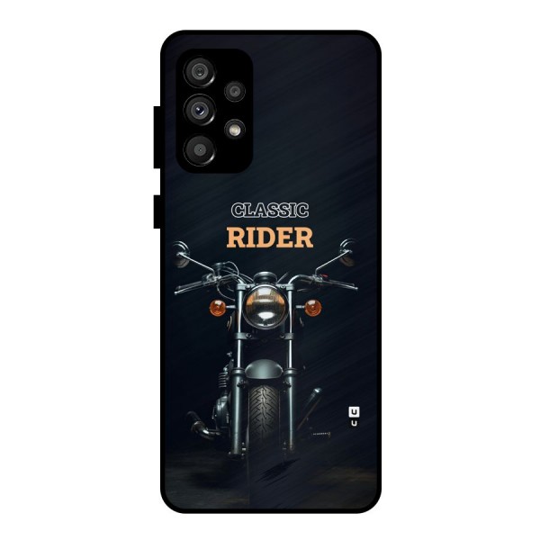 Classic RIder Metal Back Case for Galaxy A73 5G