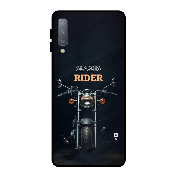 Classic RIder Metal Back Case for Galaxy A7 (2018)