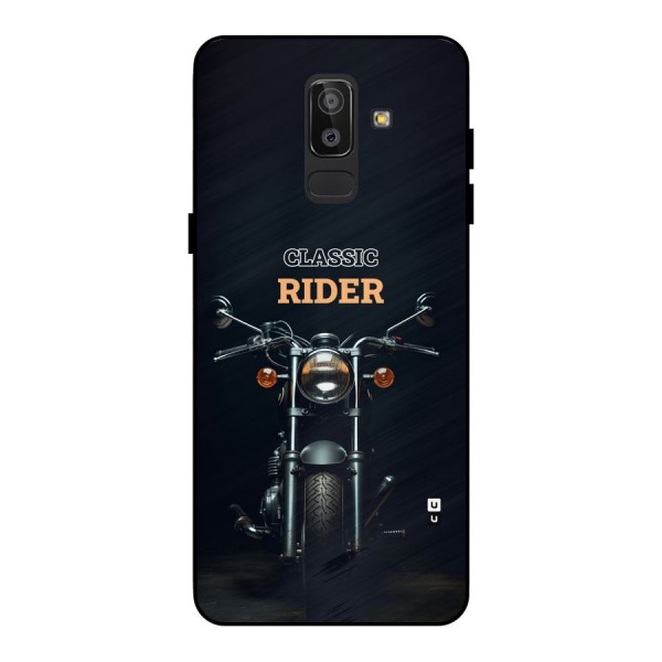 Classic RIder Metal Back Case for Galaxy J8