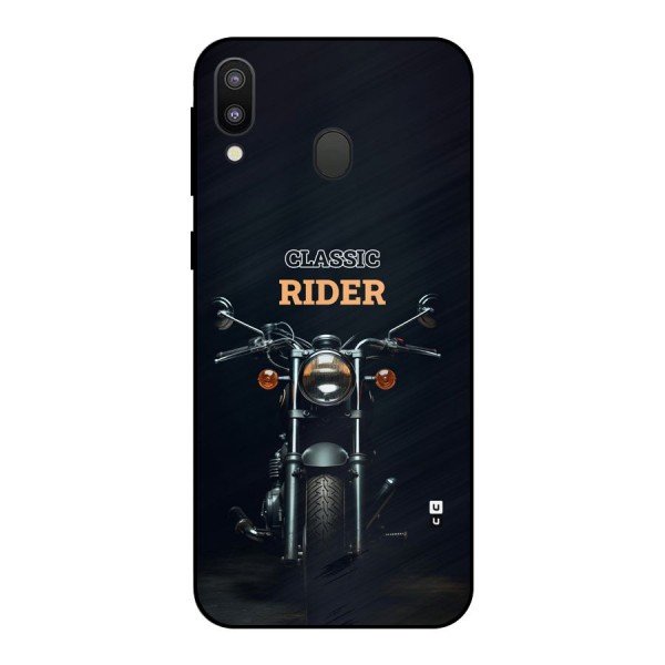 Classic RIder Metal Back Case for Galaxy M20