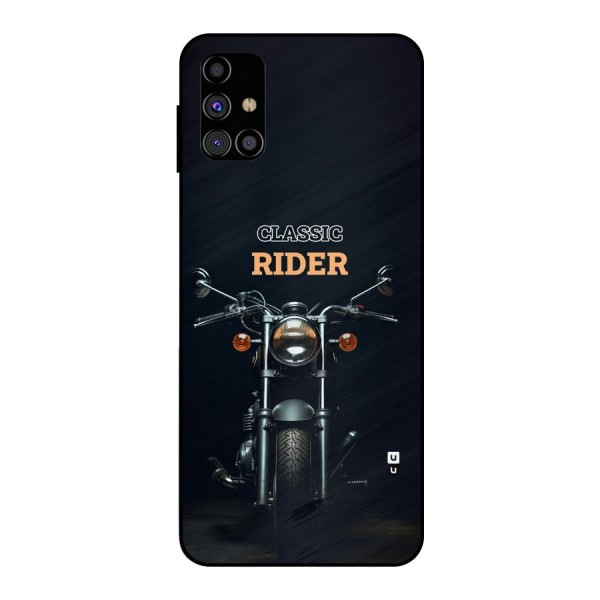 Classic RIder Metal Back Case for Galaxy M31s