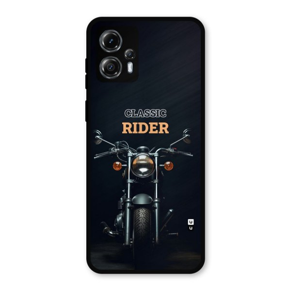 Classic RIder Metal Back Case for Moto G13