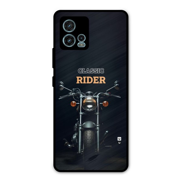 Classic RIder Metal Back Case for Moto G72