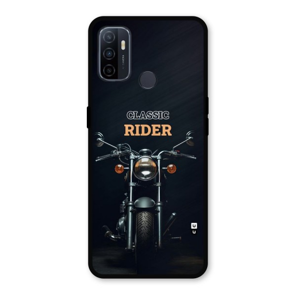 Classic RIder Metal Back Case for Oppo A53